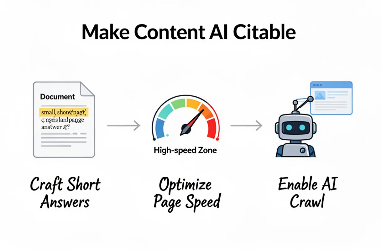 Optimization tactics that make content citable