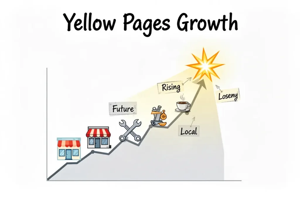 Growth of yellow pages